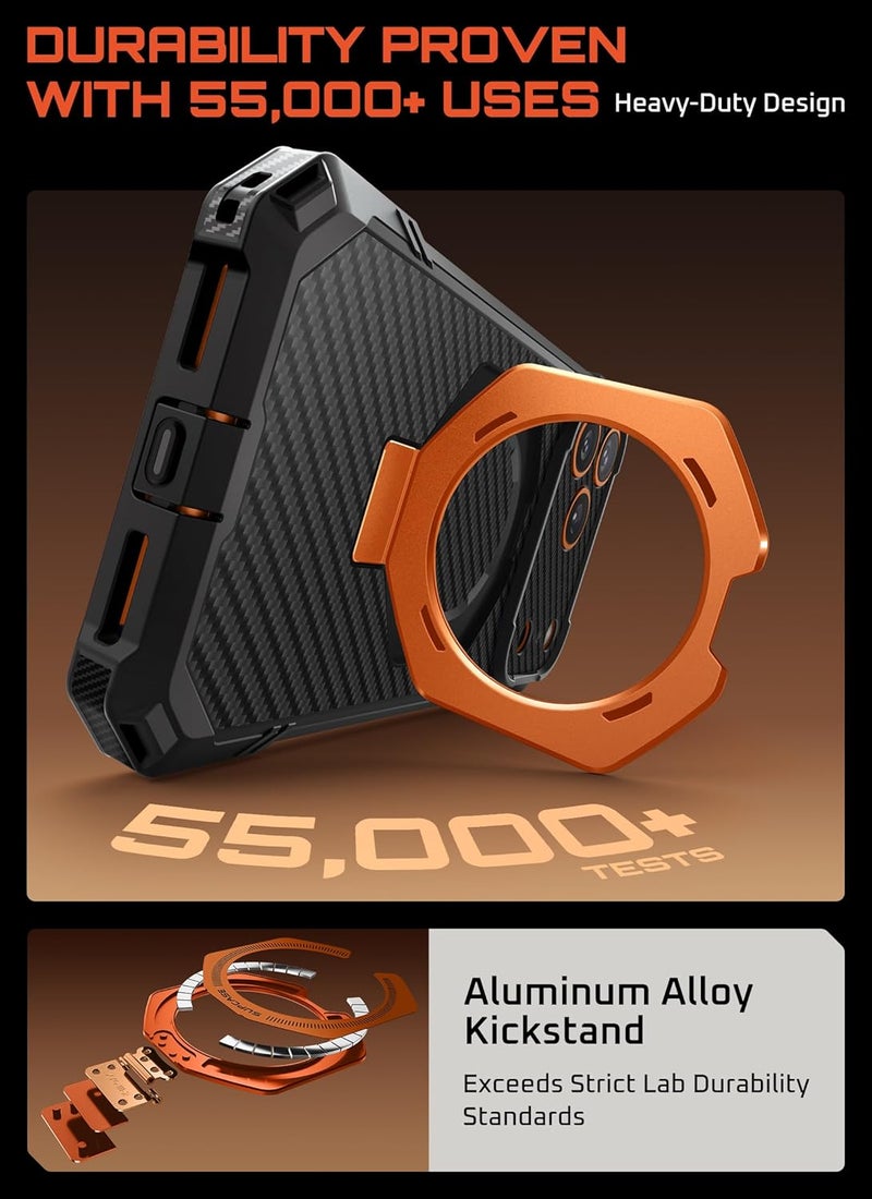 SupCase for iPhone 17 Pro Max Case with Kickstand (Unicorn Beetle Grip), [Camera Control Cover] [Compatible with MagSafe] [Military-Grade Drop Protection] Aramid Fiber Magnetic Phone Case, AramidOG - Image 5